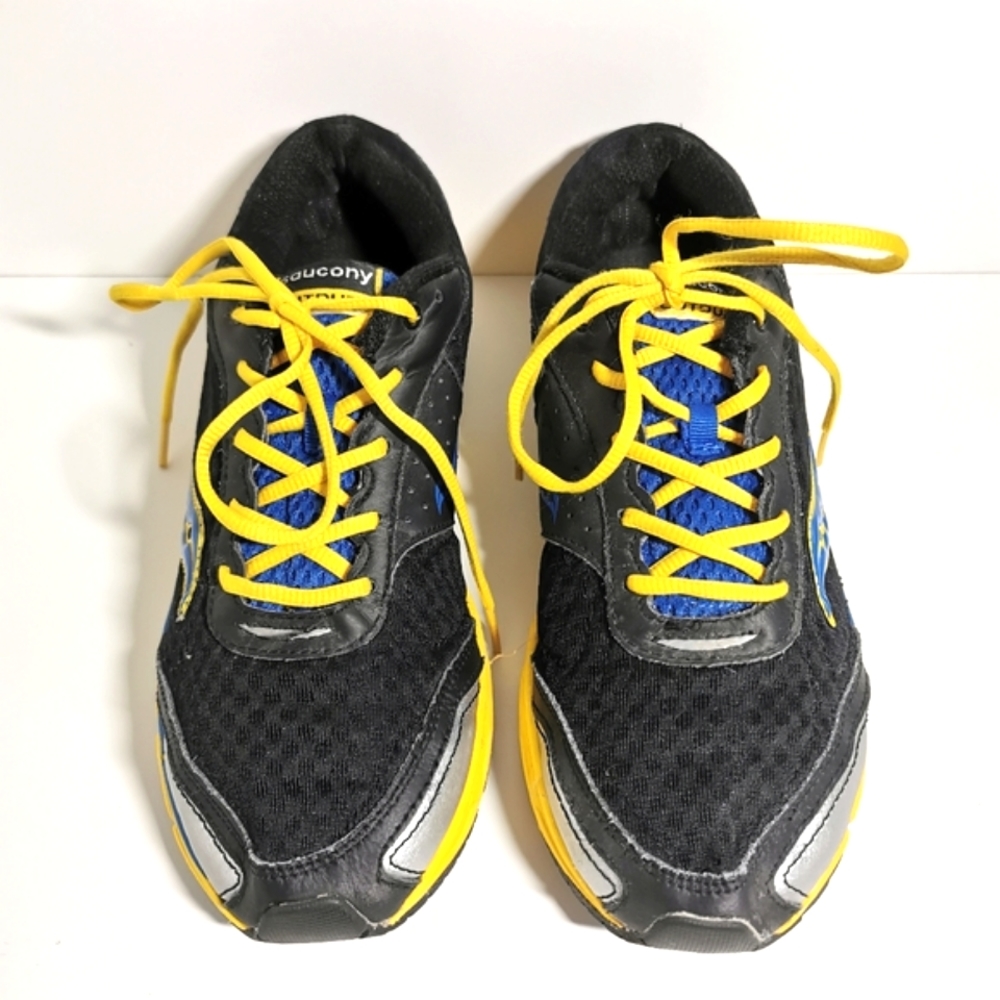 SAUCONY | Boys Runners, Black | Blue | Yellow
